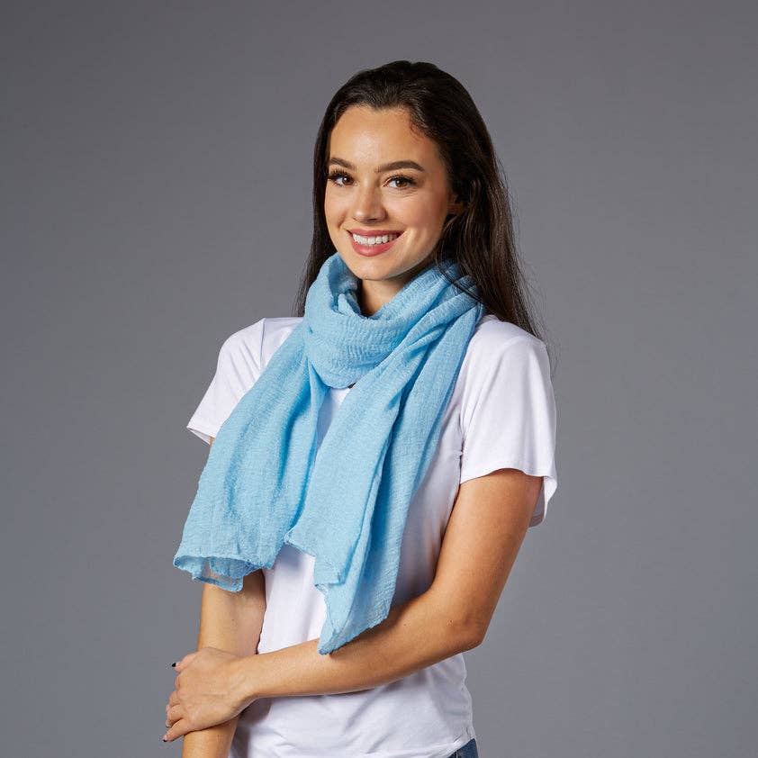 Hadley Wren Insect Shield® Mosquito-Repellent Scarf — Light Blue