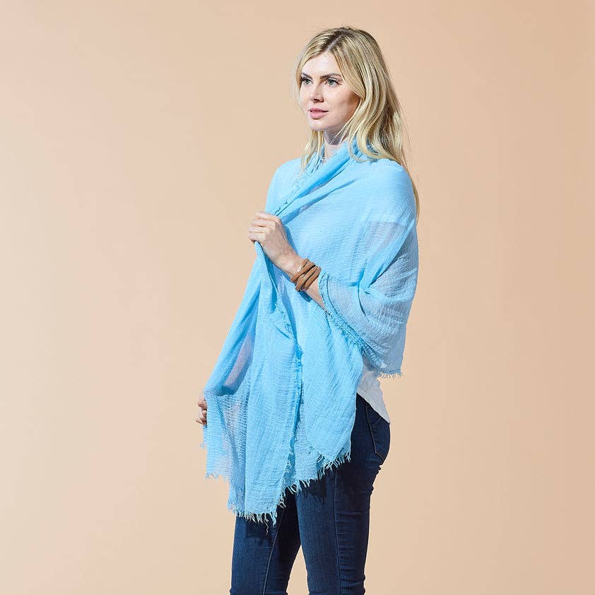 Hadley Wren Insect Shield® Mosquito-Repellent Scarf — Light Blue
