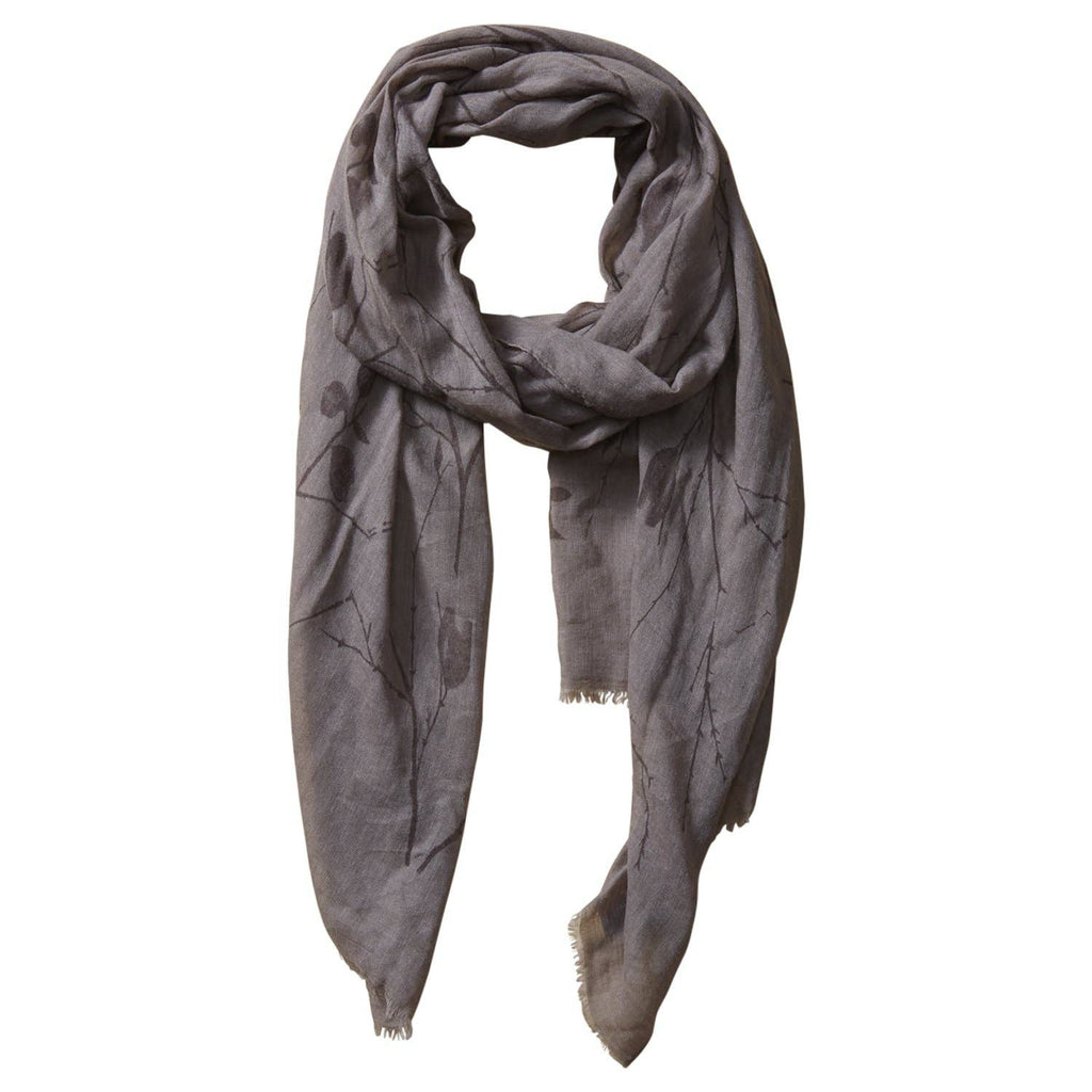 Hadley Wren Insect Shield® Mosquito-Repellent Scarf — Brown Branches & Leaves
